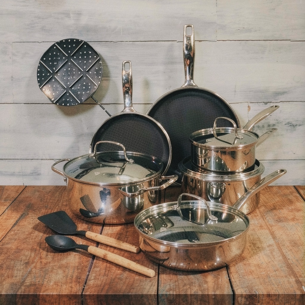 Blue Diamond Hybrid Stainless Steel 12-Piece Set