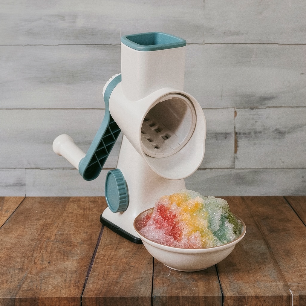 Rotary Ice Shaver Manual Snow Cone Maker