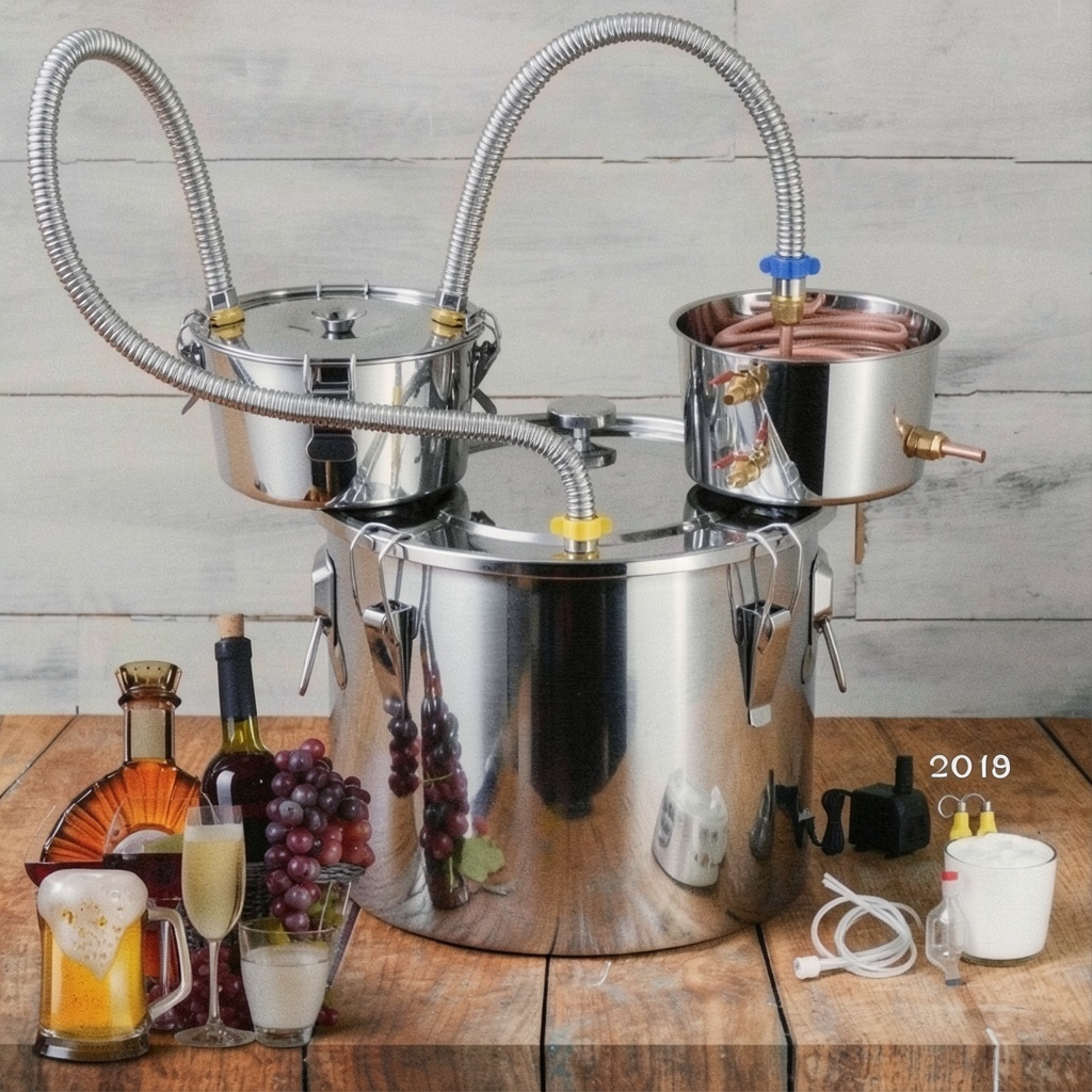 8Gal/30L Moonshine Still Kit with Thumper & Condenser