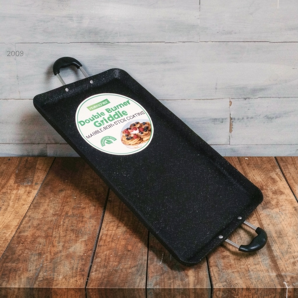 Nutrichef Double Burner Non-Stick Griddle