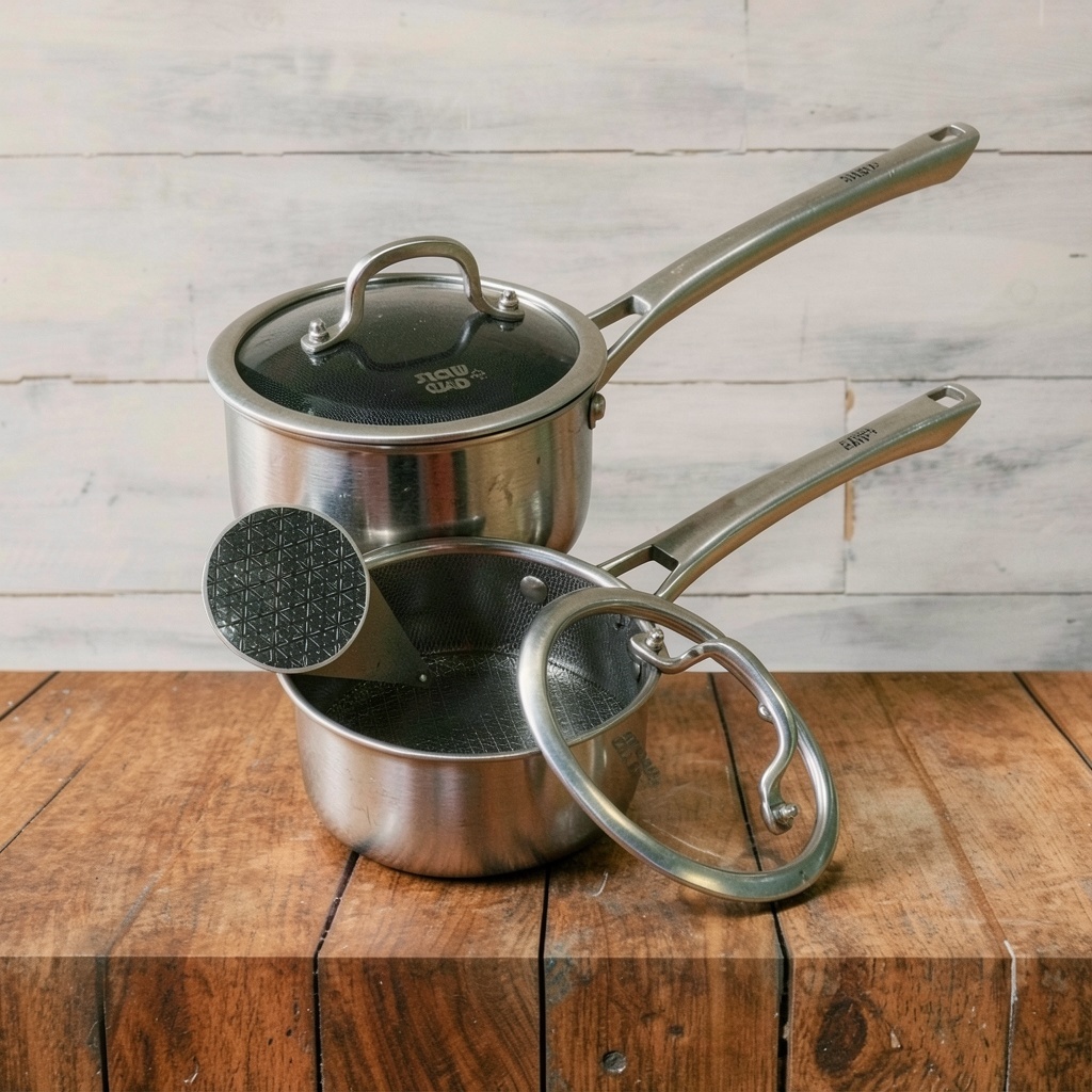 Hybrid Nonstick Sauce pans set 1.5 & 2.5 Quart