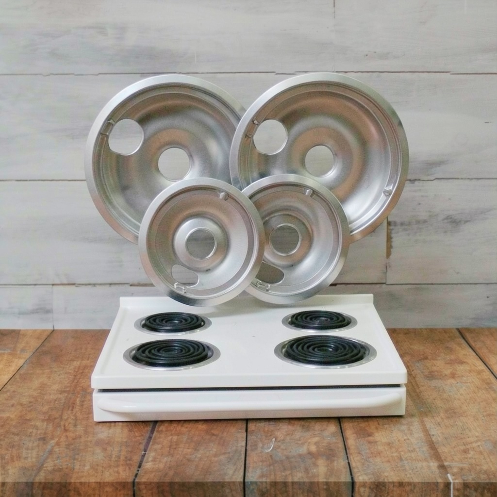 Electric Stove Drip Pans Set (4-Pack)