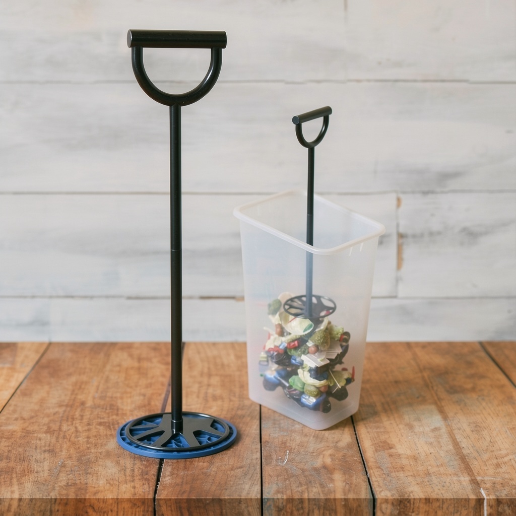 All-Metal Manual Trash Can Compactor