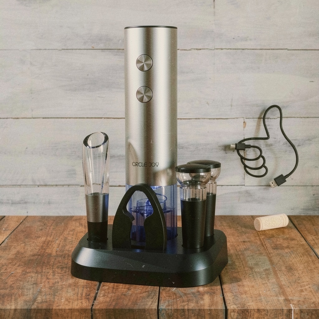 CIRCLE JOY Electric Wine Opener 7-in-1 Set