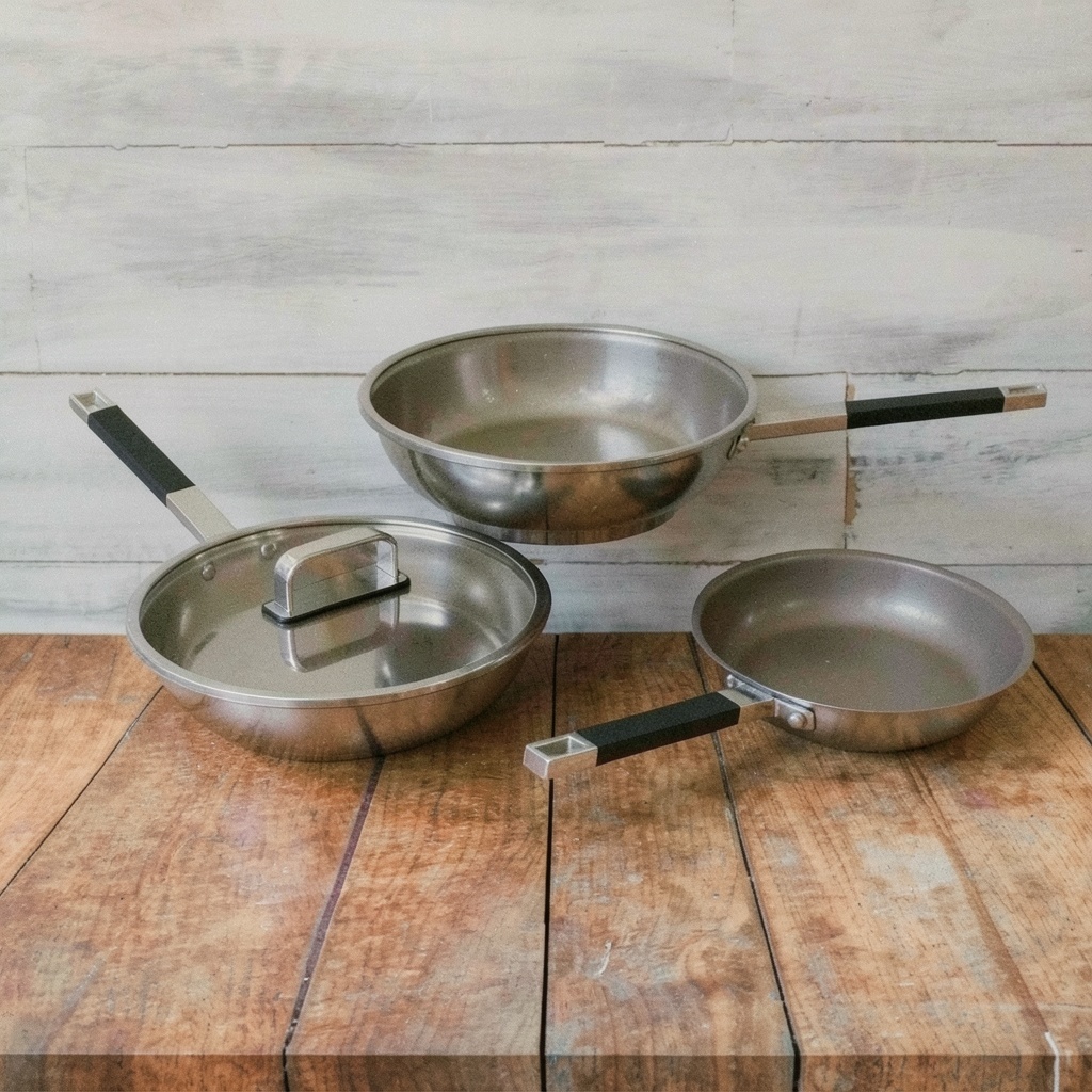 ROYDX Stainless Steel Fry Pan Set