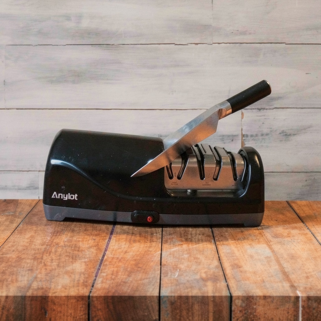 3-Stage Electric Knife Sharpener with Diamond Abrasives