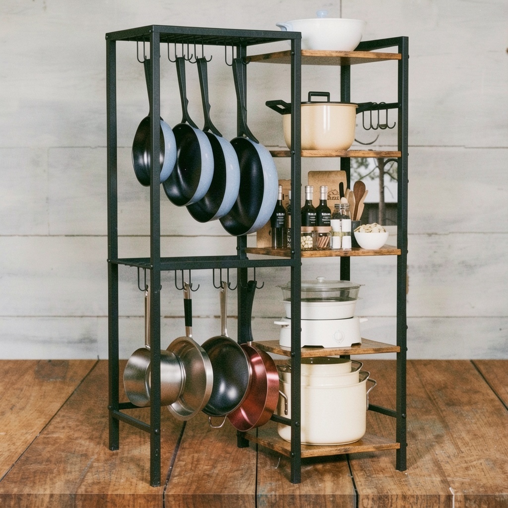 5-Tier Freestanding Pot and Pan Organizer