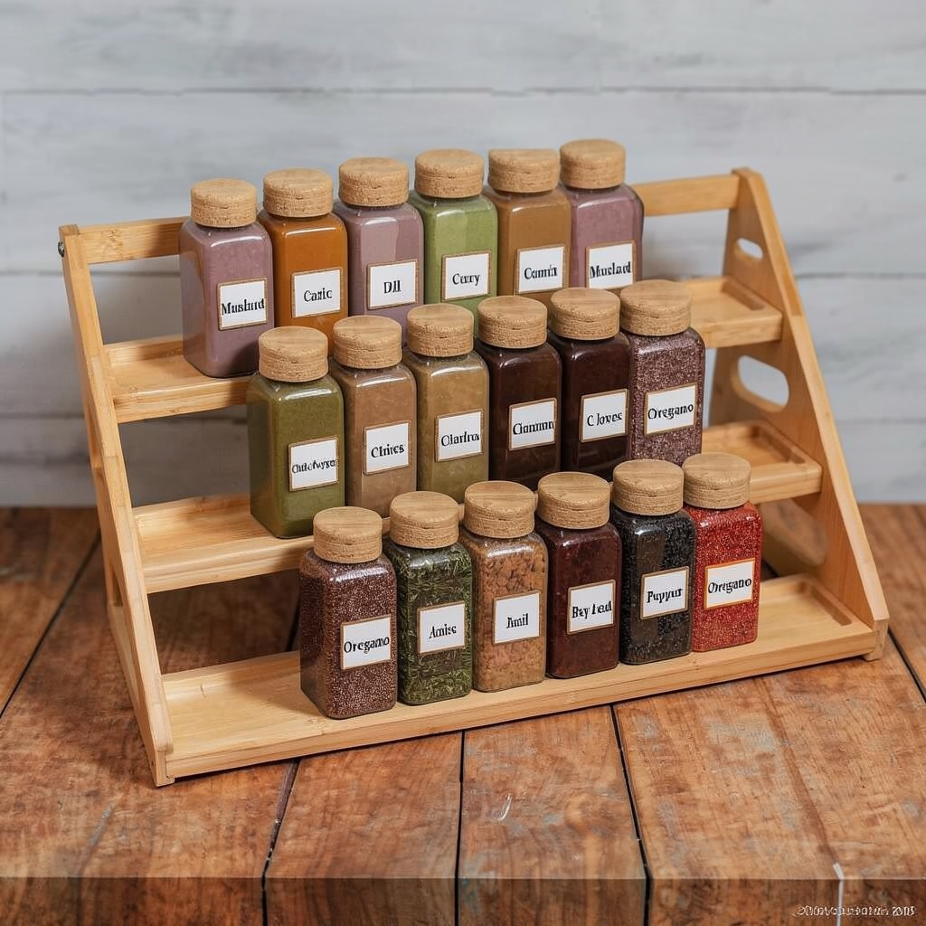 Spice Rack – Bamboo Spice Rack Organization