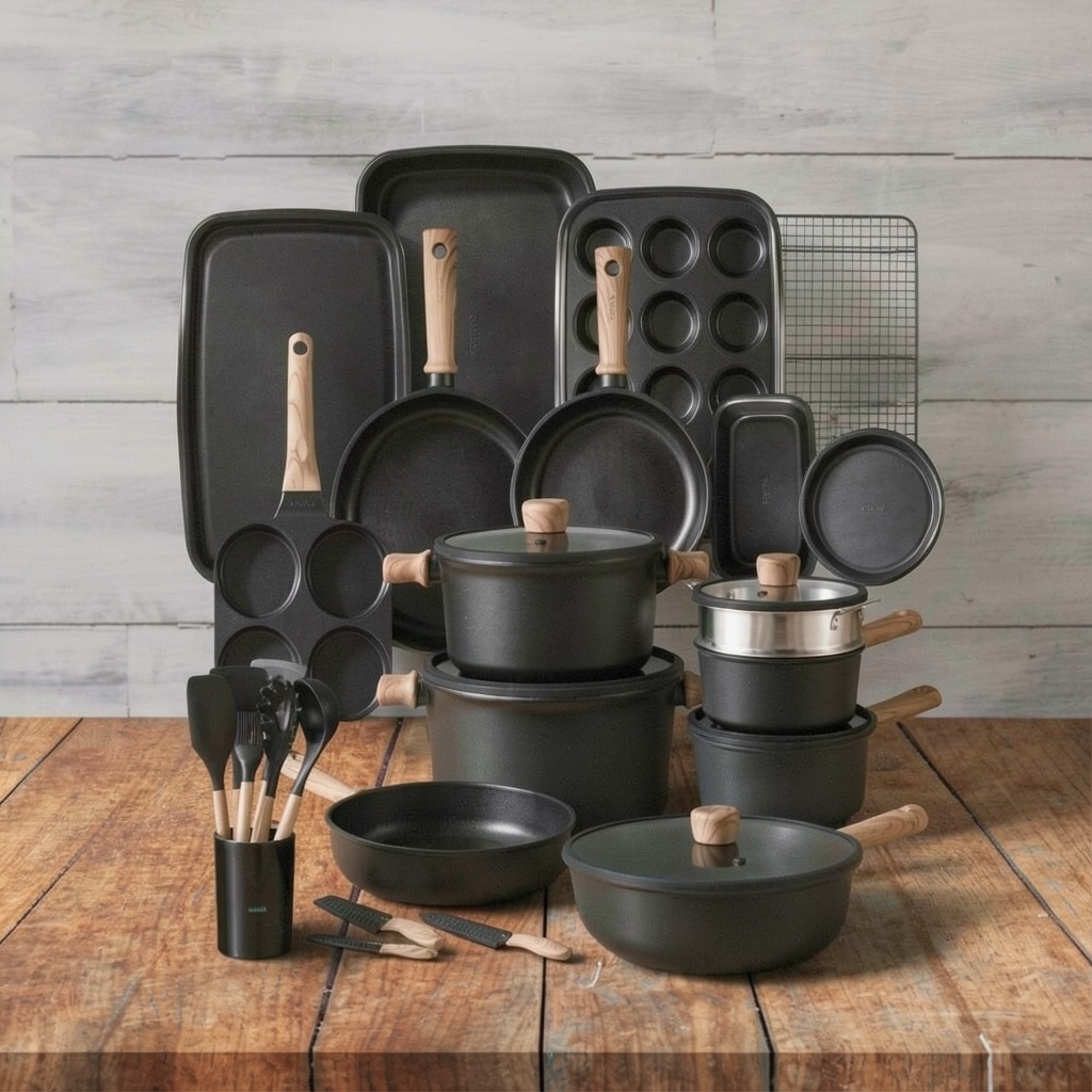 CAROTE 44pcs Titanium Nonstick Set