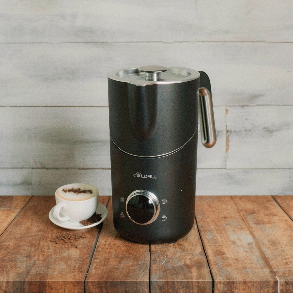 8-in-1 Milk Frother, 400ml Large Capacity & Detachable