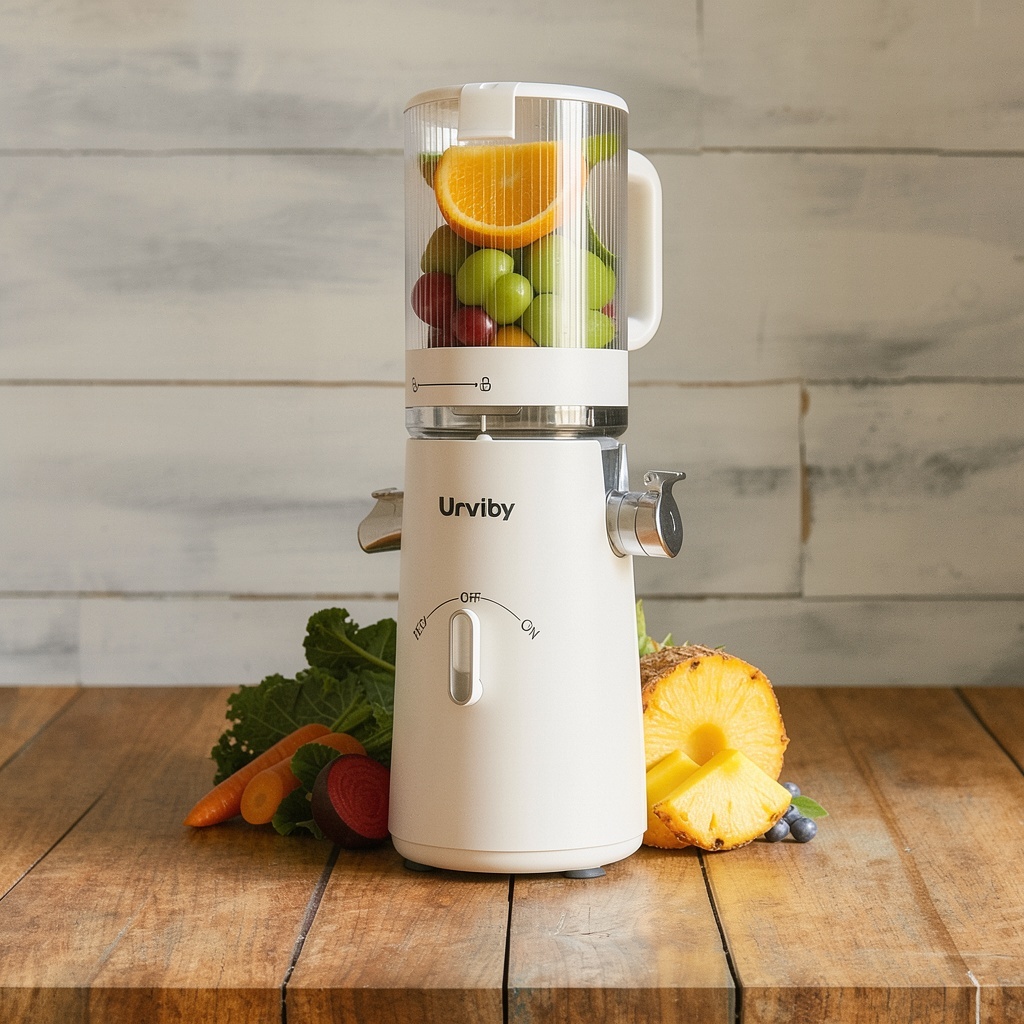 2-in-1 Cold Press Juicer (Off-white)